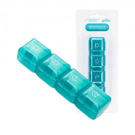 Organizator pentru medicamente Vitammy Pilla 1 x 4, cu 4 compartimente, design compact si portabil